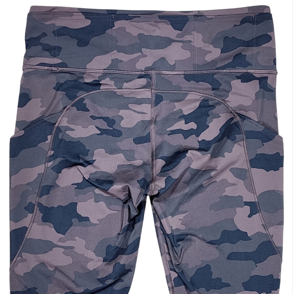 Lululemon Fast & Free Heritage 365 Brown Earth Camo Tight Womens Size 10 - Picture 4 of 13